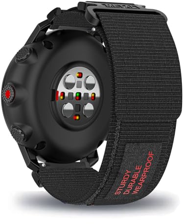 KUWAI Nylonarmband für Polar Grit X/Grit X Pro Armband, Nylon Klettverschluss Armbänder mit Polar Grit X/Grit X Pro Armbänder Sportlicher Armband mit Polar Grit X/Grit X Pro (A)