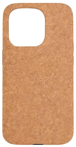Hülle für iPhone 15 Pro Niedliche Korktafel Retro Vintage klassisches Muster Kork-Liebhaber