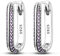 Creolen aus 925er Sterlingsilber in U-Form für Damen, minimalistische quadratische U-Huggie-Ohrringe, hypoallergene Creolen mit Zirkonia