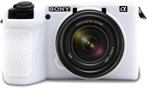 Easy Hood Silikon-Schutzhülle für Sony Alpha 6700,Anti-Scratch,Weiß | Kratzfest,Leicht,Weiche Kameratasche