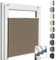 Home-Vision® Premium Doppelplissee Wabenplissee ohne Bohren mit Klemmfix (Weiß-Dunkelbraun, B70cm x H80cm) Modern Klemmfix Blickdicht Plissee Sonnenschutz Hitzeschutz Jalousie für Fenster Thermo
