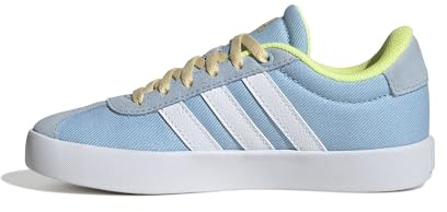 adidas Unisex Baby Vl Court 3.0 Shoes Infants Shoes, Clear Sky White Yellow, 3.5 UK