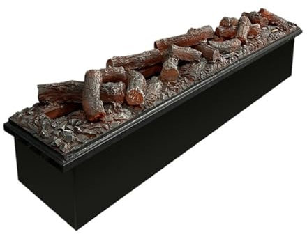 JUNCHENG1008 Atomization Fireplace 3D Atomized Fireplace Recessed Fireplace Decorative Simulated False Flame Charcoal Electronic Humidification Fireplace Wick Electric Fireplace(1.0m)