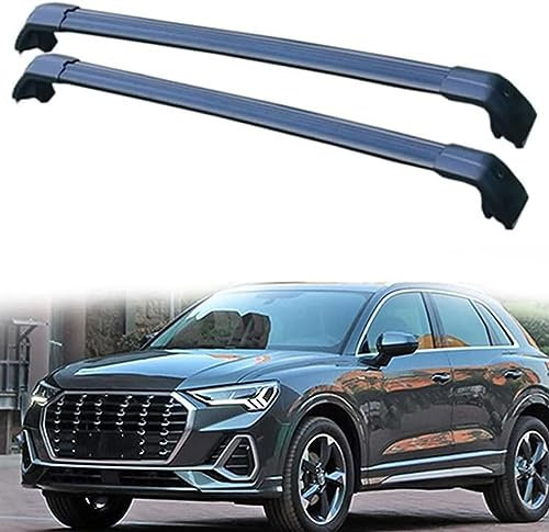 CaoYH Dachgepäckträger Dachträger Kompatibel Für Audi Q3 F3 5 Door SUV 2019-2022 Transport Einer Dachbox Fahrradträger Aluminium Dachträger Relingträger