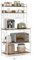 VASAGLE Kitchen Storage Rack with Power Outlet, Coffee Bar, Baker's Rack, with Metal Wire Panel, 14 Hooks, for Microwave, Steel Frame, 40 x 80 x 170 cm, Rustic Walnut and White KKS025W42