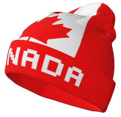 Oudrspo Beanie-Mütze mit amerikanischer Flagge für Damen und Herren, modische Strickmütze, warme Wintermützen, weiche, Dehnbare Ski-Mütze, Unisex