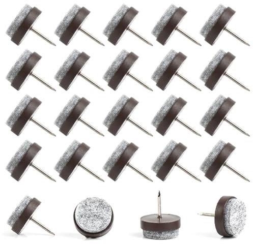 TMBMLPP 50 viti in feltro, 22 mm, feltrini in feltro con vite, feltrini per mobili, in feltro, per parquet, poltrone