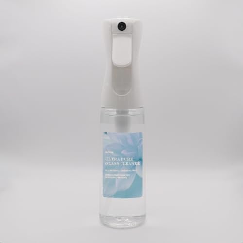 Ultra-Pure Glass Cleaner | Streak Free & Eco-Friendly | Ideal for Windows & Mirrors | 300ml Fine Mist Bottle + 1L Refill + Microfibre Cloth
