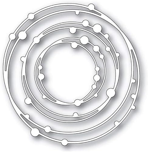 3D-Stanzformen mit gepunkteten Linien, Kreis, Nesting-Rahmen, Metall-Stanzformen für Grußkarten, DIY, Scrapbooking, Album, dekorative Prägung, Scrapbooking, Stanzformen, Kartenherstellung, Zubehör