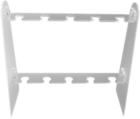 Champagne Glass Holder, 2 Tier Champagne Flute Stand 10 Slot Detachable Acrylic Champagne Flute Holder for Party Living Room Wedding