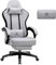 GTPLAYER Gaming Stuhl Stoff, Gaming Sessel mit Taschenfederkissen, ergonomischer Drehstuhl, Gamer Stuhl mit Fußstütze,150 kg Belastbarkeit, hellgrau
