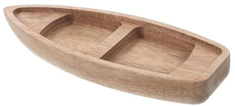 Hemobllo Holzboot zum Basteln & Bemalen (17 cm) – Unlackiertes Naturholz-Kanu für Geldgeschenke, Hochzeitsdeko & Kindergeburtstag – DIY-Maritimes Modellboot für Tischdeko, Badewanne & Klassenzimmer