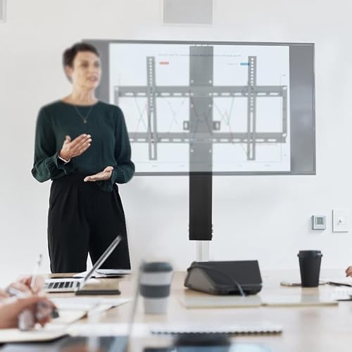 DUANHOZ Electric Motorized TV Stand - Telescopic Auto Lifting Floor Mount for 32-60 Inch Screens, Space-Saving Design with 600x400mm Compatibility, Ideal for Living Rooms and Bedrooms