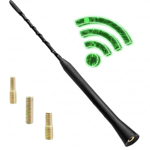 Universal Car Antenna Replacement Includes Screws M4/M5/M6,1 Pack | Easy Install,AM/FM/DAB Roof Car Radio Aerial, 23cm/9 Inch Durable Signal Booster Mast for most Vehicles