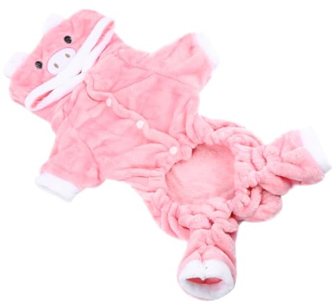 GLEAVI Kuscheliger Hundewintermantel in Rosa aus Coral Fleece, XXL