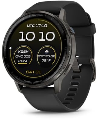 Garmin D2™ Air X15 Montre intelligente aviateur polyvalente avec GPS, lampe de poche LED, caractéristiques de santé et de remise en forme, météo aéronautique, microphone/haut-parleur intégré, ardoise