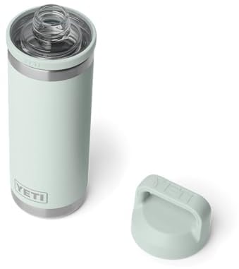 YETI Rambler Bottle Chug - Botella isotérmica de acero inoxidable con tapón Chug antifugas Ridgeline, 532 ml