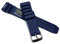 KAUTSCHUK Bracelet en silicone pour plongeon - 18 mm, 20 mm, 22 mm, 24 mm - Bleu et noir - Boucle ardillon, 22 mm