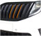 Finest Folia 30 teiliges Aufkleber Set für Front Kühlergrill Sticker für Gitter Nierenaufkleber Zierstreifen Folie selbstklebend Kfz Zubehör (K005 Neon Orange)