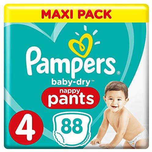 Pampers (Alte Version), Pants, Gr. 4, 9kg-15kg, Dreier-Pack (1 x 88 Windeln)