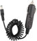 Futheda Adaptador de corriente para mechero de coche macho a CC 5,5 x 2,1 mm, enchufe 12 V, cable de extensión de resorte para coche de visión trasera CCTV monitores o dispositivo de motor