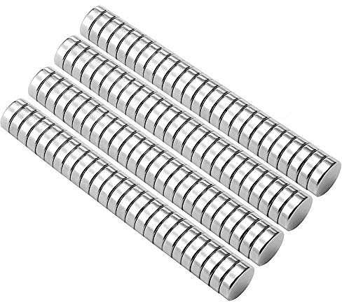Neodym Magnete - 100 Stücke Mini Magnete Rund 5 x 1mm mit Aufbewahrungs Box, N52 NdFeB Magnete Rare Earth Permanentmagnet für DIY Craft Office Pinnwand, Whiteboard, Kühlschrank, Magnettafel