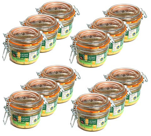 12 x Gänseleber aus dem ganzen Südwesten IGP – La Ferme du Puntoun – Einmachglas 120 g