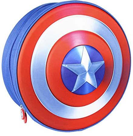 CERDÁ LIFE'S LITTLE MOMENTS 3D Avengers Captain America Kids Backpack, Offizielle Lizenz von Marvel Studios, Bunt
