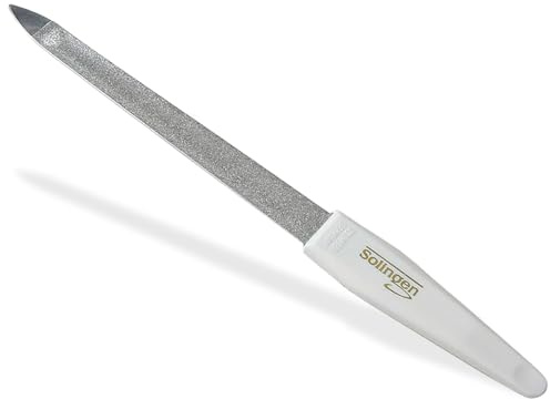 Nagelfeile Hohlfeile Solingen Maniküre Saphirnagelfeile fein/grob 12,5 cm | Pediküre Feile Made in Germany Nagelpflege für Hände und Füße