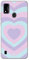 Movilshop Funda para [ ZTE Blade A51 ] Dibujo Tendencias [ Corazones Superpuestos Tonos Pastel ] de Silicona Flexible Transparente Carcasa Case Cover Gel para Smartphone.