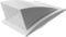 Vent Systems White Ø125 mm / 5 Inch Exhaust Vent Cover - Dryer Vent Hood - Louvered Dryer Cover - Vent Hood Cap - One-Direction Plastic Air Supply Grille - Non Return Valve - Outlet Cowl Air Vent