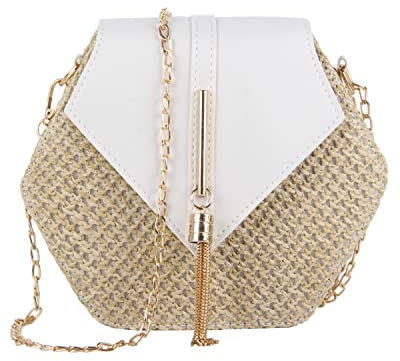 LHHMZ Sacs à bandoulière en paille pour femmes Sac à main de plage d'été Sacs à main à bandoulière en paille tissée
