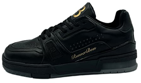 Runner Boss Herren TRFRBA100278 Sneaker, Black, 43 EU