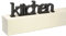 Declea Home Decor Blechschild aus Holz, Küchenmöbel, Schriftzug für Küche, Möbel, Dekoration für Küche, Räumlichkeiten und Bar, Schwarz, 30 x 8,5 cm
