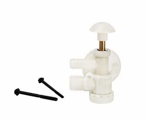 Halotronics Robinet de chasse d'eau 385314349 – Kit de réparation de toilettes pour camping-car, remorque, bateau et camping-car pour toilettes à pédale Sealand EcoVac