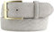 BELTINGER Gürtel mit goldener Gürtelschnalle und Pythonprägung 4 cm | Leder-Gürtel 40mm Schlangen-Optik |Schlangen-Muster | Hellgrau 80cm
