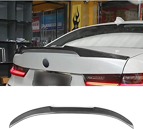 FEHUN Auto Rear Carbon Faser Heckspoiler, für BMW 3 Series G20 G28 320 325 330 M340 2019 2020+ Kofferraumspoiler Ohne Perforation Fahrzeugstabilität Dekoration Accessories