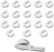 VENGABY 18 Set Türklinkenpuffer Transparente Türstopper Klinke, Hochelastische Türgriff Schutz, Schutz zum Schutz Von Wänden und Möbeln (18mm)