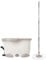 SQ Professional Spin Mop and Bucket Set - Foot Pedal Floor Cleaning Microfiber with Wringer 2 Refill Rotary for Hardwood, Laminate, Tile Floors (Beige), 45.0x25.5x22.0