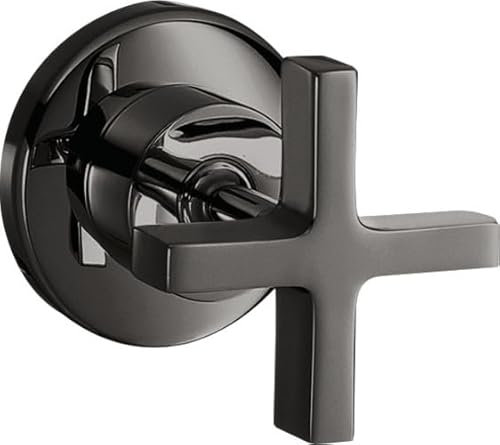 hansgrohe AXOR Citterio Absperrventil Unterputz mit Kreuzgriffen, 39965330, Farbe: Polished Black Chrome