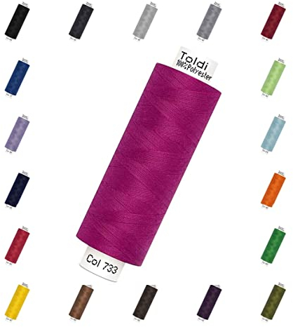Nähmit - Gütermann Allesnäher Nähgarn Toldi - 500m Nähmaschinengarn + GRATIS FARBKARTE (25-733 - pink)