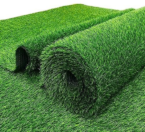 HUHJYUGE Artificial Grass 3x19m, Artificial Grass Turf Outdoor, Professional Dog Grass Mat, High-Density Soft Realistic Artificial Grass Rug, with Drainage Holes Easy To Clean