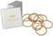 Haarallerliebst Haargummi Damen Beige für goldblondes Haar (20 Stück | 4,5mm dick) - Dicke Haargummis nahtlos für Zopf & Dutt - Haargummis Damen | Zopfgummi | Hair Ties