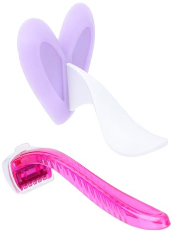 DOITOOL Bikini Trimmer für Damen mit Ergonomischem Design und Abs Silikon Material Einfacher Haarrasierer für Bereiche Kleines und Kreatives Satz für Präzises Rasieren Zufällige Farbe