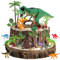 Kuchendeko Dinosaurier Set 29 Pcs,Dino Tortendeko Kinder,Geburtstag Dinosaurier Deko Torte,Cake Topper Geburtstag,Dschungel Dinosaurier Kuchenaufsatz,Tortendeko Party Kuchen Topper für Kinder