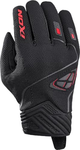 Ixon Sommerhandschuhe (CE) Hurricane 2 Handschuhe Schwarz Rot, Größe S