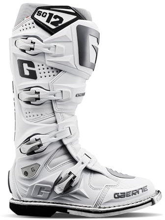 Gaerne Motocross-Stiefel SG 12 Weiß Gr. 44.5