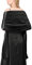 Atxnn Damen Schal Seide Satin Stola Elegante Halstuch für Abendkleid Hochzeit Braut Party Weicher Schultertuch Scarf für Sommer Frühling, SCHWARZ