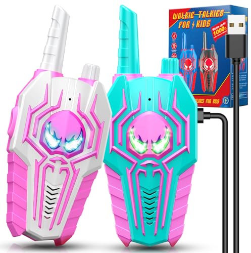 Toyokid Spider Talkie Walkie Rechargeable - Jouet Fille 3-10 Ans - Cadeau Noël et Anniv.