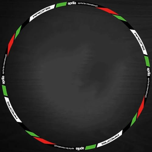 JAYWIS Felgenaufkleber Aufkleber-Set Für Motorradfelgen Für Aprilia GPR RS RS660 RSV4 RS4 V4 900 750 660 150 125 50 Dorsoduro Tuono Shiver Tuareg Radaufkleber(Farbe 1)